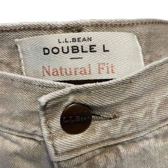 Flannel Lined L. L. Bean Double L Tan Jeans Size 35 x 30 - Picture 9 of 12